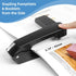 Deli/EZWORK Swing-Arm Swivel Stapler, 25 Sheets Capacity, 360 Degree Rotate Desk Staplers with 1000 Staples for Booklet or Book Binding, Black by EZWORK