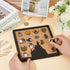 BENECREAT Square Pin Board Cork Board, 8x8inch Wall Mounted Display Board for Brooch Pin Storage Decor