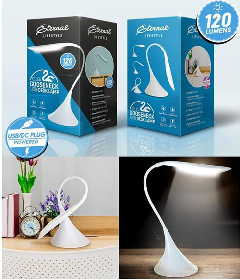 Eternal Gooseneck LED Adjustable Desk USB Lamp