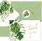 Whaline 50 Packs Summer Gold Foil Thank You Cards Tropical Greenery Leaves