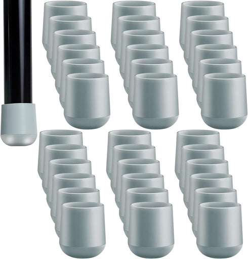 Jetec 36 Pieces 7/8 Inch Folding Chair Leg Caps Heavy-Duty Plastic Chair