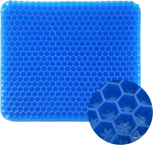 HST Gel Seat Cushion, Egg Seat Cushion with Non-Slip Cover,Ventilation Breathable Honeycomb for Pressure Relief