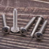 M4-0.7 x 35mm Truss Head Machine Screws, 304 Stainless Steel 18-8, Phillips Drive, Mushroom Head, Full Coarse Thread