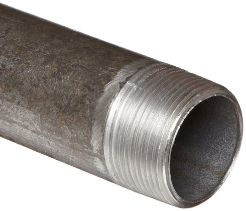 Anvil 8700142253, Steel Pipe Fitting, Nipple, 1-1/4" NPT Male x 3-1/2" Length, Black Finish