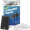 Furniture Levelers Black & Clear, 32 Piece Jar, Rubber Shims for Leveling Table, Toilet, Refrigerator