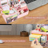 Desk Organizer, Makeup Organizer with 2 Drawers, 7 Compartment Storage for Women, Cute Bathroom Organization, Pink