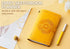 InnoBeta Sunflower Leather Journal Notebook 7x5 Inches, Refillable Sketchbook, Lined Planner, Travel Diary - Yellow -