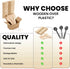 Concession Essentials 2.75" Pack 200ct Natural Wooden Ice Cream Spoons Eco-Friendly Mini Tasting and Craft Spoons