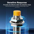 ATO M12 Inductive Proximity Sensor Switch: 4Pcs Non-Shield Detector 4mm NPN Normally Open Approach Sensor Directly