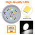 3D 001 5V Dimmable White/6000K) Single Under Cabinet LED Puck Lights Plug in, Printer LED Lamp Kit DIY USB Powered
