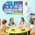 XZJPX Alphabet Learning Pocket Chart ABC Flash Cards Alphabet Wall Chart Learning Games, Handwriting Practice Letter