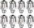 8pcs 201 Stainless Steel Straight Grease Fitting, PT1/8"-28 SAE Thread Hydraulic Grease Nipple Accessories for Car