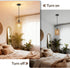 Genyzlux Island,4.7" E26 Rattan Pendant Light Kitchen Mini Wicker Pendant Light, Premium Dried Rattan, Adjustable Hand