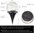 Honoson 3.9 Inch (4 Solar Globe Lights Outdoor - Waterproof Cracked Glass Balls for Lawn Patio Yard Backyard