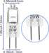 Diximus G4 Low Voltage Halogen Bulbs: 20W Bi-Pin Light Bulbs for Landscape Lighting, 10 Pack