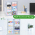 Makeup Organizer with 20 Drawers, 4 Set Clear Acrylic Storage for Desktop Office Supplies, Hair Accessories