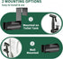 Matte Black Handheld Bidet Sprayer for Toilet, Solid Brass T-Valve & Stainless Steel Hose, Adjustable Pressure Cloth