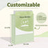 SUNEE 3 Ring Binder 1.5 Inch Clear 1 1/2 Inch View Binder 4 Pack PVC-Free for School or Office Supplies, Neutral