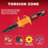 51 Pieces T10 Impact Tough Magnetic Screwdriver Bit Set, #10 Torx Head Power Bit Set with Impact Bit Holder