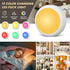 16 Dimmable (3 Pack) RGBW Color Changing Puck Lights with Wireless Remote - Colors Under Cabinet, Battery Powered LED