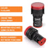 GASHER 12V 20mA Energy Saving Indicator Light, Red, 10 Pcs, Mounting Hole Size 22mm (7/8 Inch)