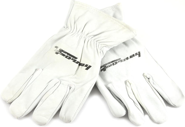 Forney 55267 Work Gloves - Medium, Lined Goat Skin, Cream