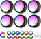 Lilampts LED Puck Lights with Remote Control, Wireless Under Cabinet Lighting,Color Changing Lights