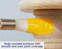 Zibra Round Paint Brush for Curved Surfaces and Ornate Details, 1 in, Pro Grade, White