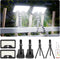 OrbitShell 2 Pack Clip On Solar Lights Outdoor with Octopus Tripod, 3 Color