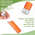 Dandat 80 Pcs 65ml Clear Flat Plastic Test Tubes with Screw Caps for Sample Testing and Party Favors