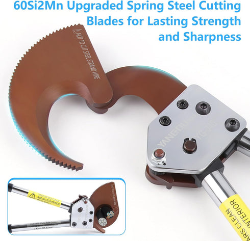 Yangoutool Heavy-Duty Ratcheting Cable Cutters for Large Copper, Aluminum, Armored Cables - J40 Wire Cutter