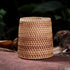 Handmade Rattan Pencil Holder, Cone Makeup Brush Holder, 7 Inch Table Décor Organizer for Stationery and Flowers