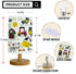 GERMAXXIS 3 Kids Night Light with Color Temperatures - Animals Desk Lamp for Nursery & Toddler Rooms, Boho Wood Base