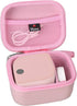 Mchoi Hard Case for Phomemo P12/P12 Pro Label Maker & Tapes, Waterproof Shockproof Protective Case (Pink)