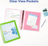 Avery Flexi-View 3 Ring Binder, 1 Inch Round Rings, 1 Chartreuse Green Binder (17608)