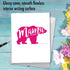 NobleWorks Jumbo Mother's Day Greeting Card 8.5 x 11 Inch with Envelope (1 Pack) - Big Mom Mama Bear