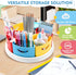 MeCids Art Supply Storage Organizer, 360° Spinning Pen Holder and Caddy for Office, Classroom