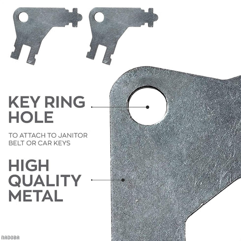 2 Commercial Pcs Paper Towel Dispenser Key Durable Stainless Steel Paper Towel Key Replacement with Ring Hole Design