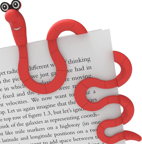 Clip Bookmarks for Kids - Wally The Bookworm Cute Bookmark and Page Holder, Unique Gift Idea