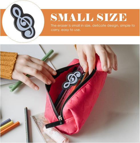 jojofuny 20 pcs Music Note Erasers, Cute Kid Erasers for Classroom, Music Symbol Bulk Eraser