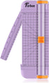 Firbon Purple A5 Paper Cutter, Small Straight Paper Trimmer with Side Ruler for Scrapbooking, Craft, Paper, Coupon,