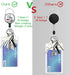 LAB LIFE Medical Badge Reel Retractable Heavy Duty with 360° Swivel Carabiner Clip for ID Badge Holder