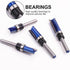 BAIDETS 1/4 Set, 1/2", 1/2", 3/4", 1", 1-1/2" Pattern Flush Trim Router Bits Shank, Bottom Bearing Pattern Router bit