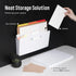 loukin Vertical File Folder Organizer, Wall Mount File Holder for Whiteboard, Refrigerator, Office, Mail, Documents