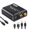 Digital to Analog Audio Converter, 192kHz DAC Digital Coaxial and Optical Toslink