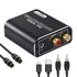 Digital to Analog Audio Converter, 192kHz DAC Digital Coaxial and Optical Toslink