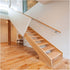 ALDEPO Grab Bars Wooden Handrails - Complete Kit, Corridor Non-Slip Stair Railings Support Rod, Wall Mount Elderly