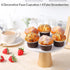 Joeabor Set 6 Pack Fake Cupcakes, Artificial Cupcakes for Display, Realistic Fake Food, Artificial Cake Fake Desserts