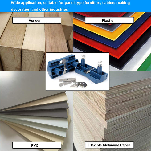 Edge Banding Trimmer - Mini Plastic PVC Plywood Melamine Wood Edge Band Cutter for Woodworking