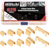 Hilitchi 525Pcs Non-Insulated U Shape Copper Ring Terminals Crimp Assortment Kit TC-1, TC-A, TC-B, TC-C, TC-T